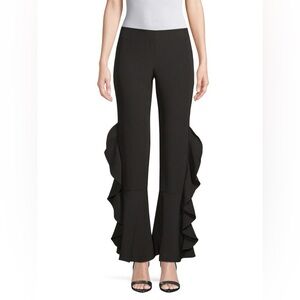 Supply and Demand Elegant Black Ruffle Pants